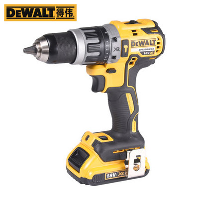 DEWALT得伟18V无刷电钻锂电冲击钻多功能充电电钻DCD795/796